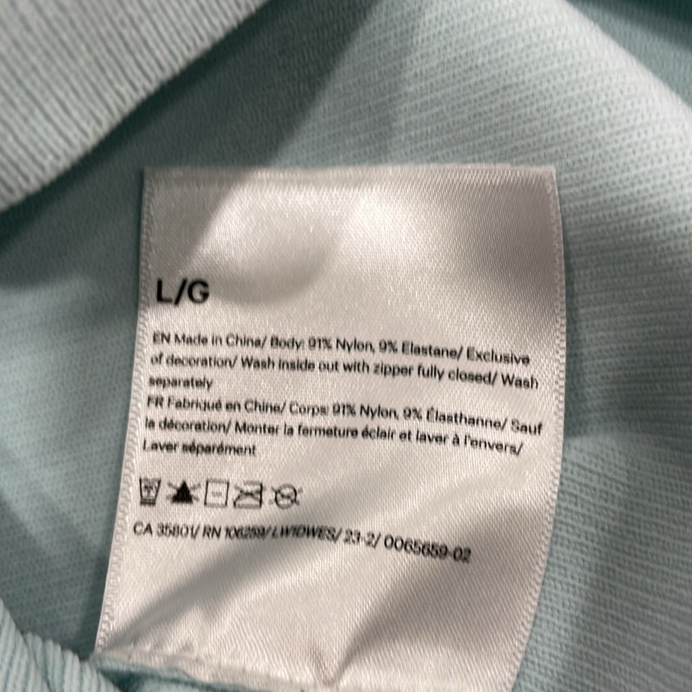 2023 Lululemon Athletica Tight-Fit Knit Bodysuit in Powder Blue Size Lar… - Picture 11 of 13